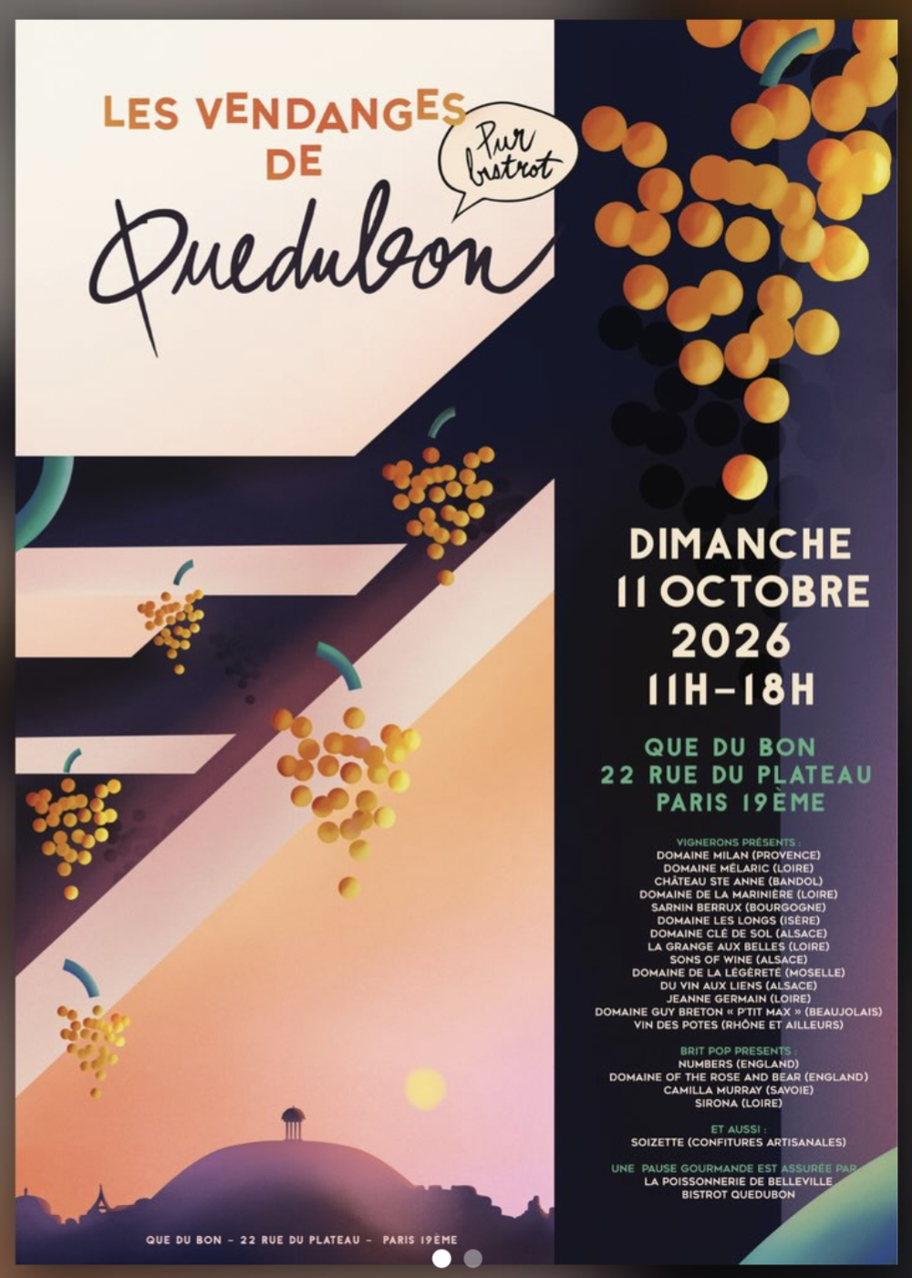 Les Vendanges de Quedubon poster