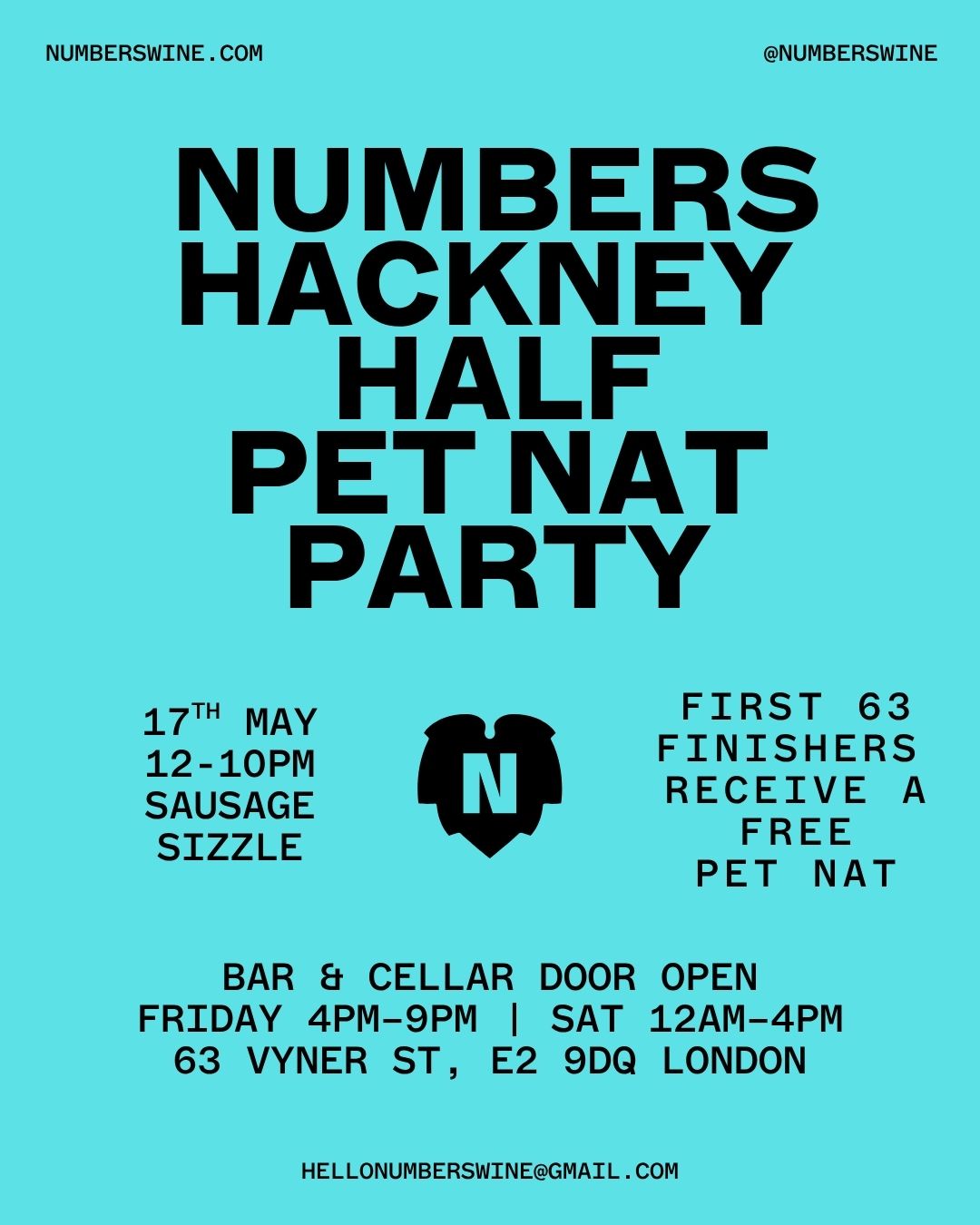 HACKNEY HALF PET NAT PARTY